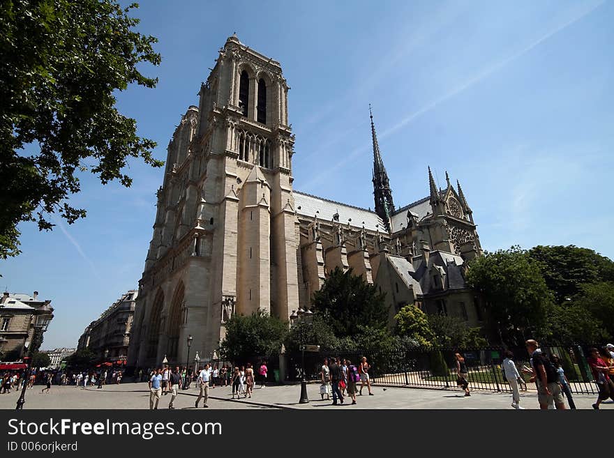 Notre dame cathedral, Paris, France