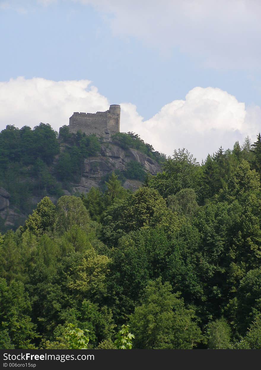 Castle on high rock. Castle on high rock