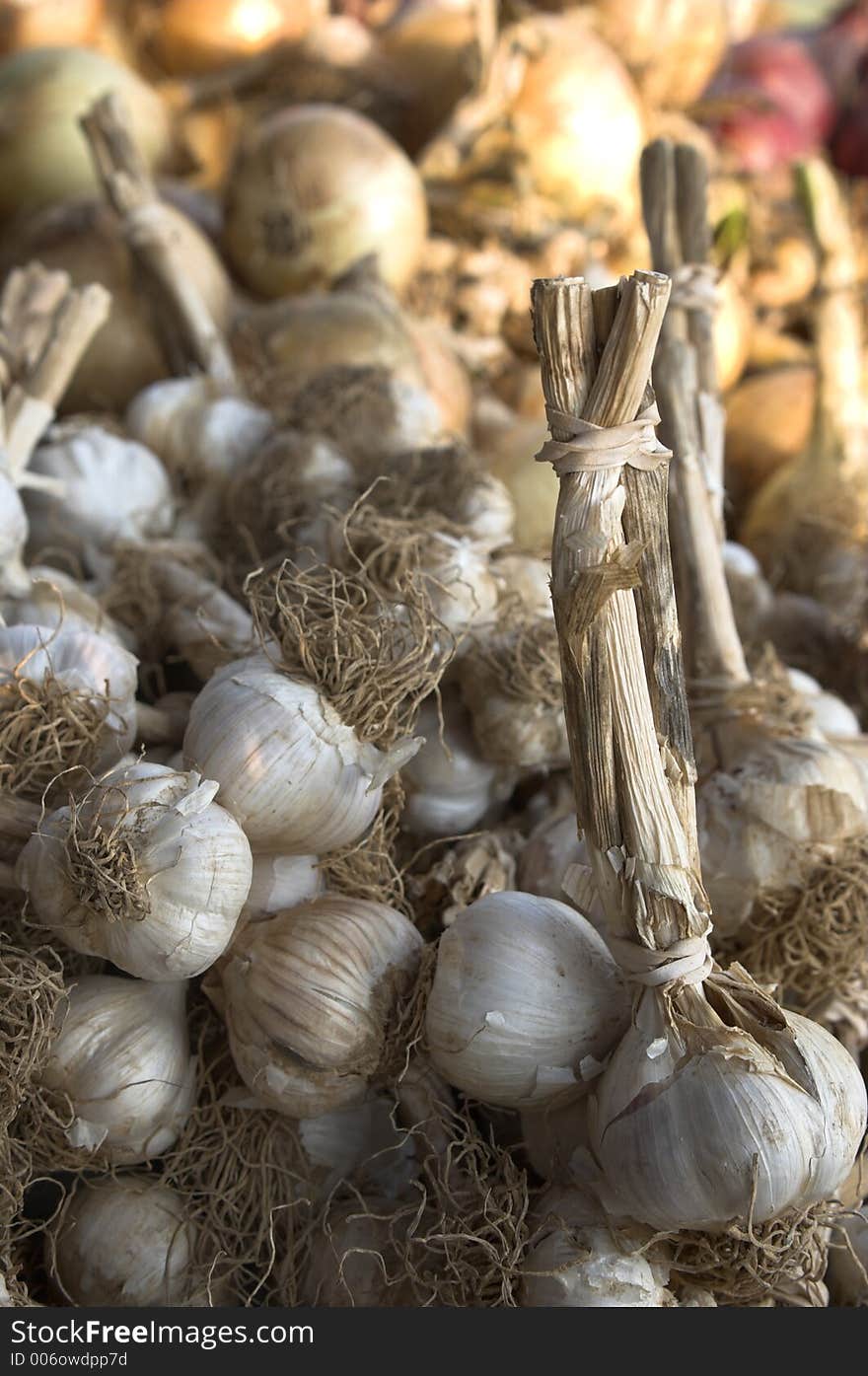 Garlic from farmers market