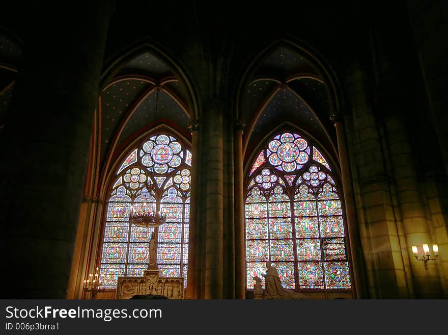 Two cathedral windows