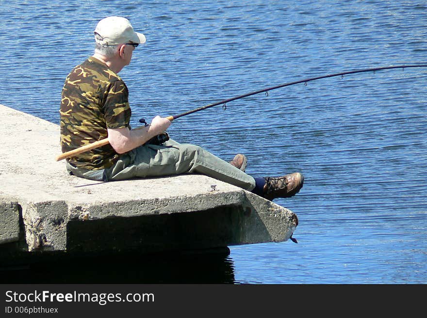 Fisherman in IJmuiden (the Netherlands). Fisherman in IJmuiden (the Netherlands)