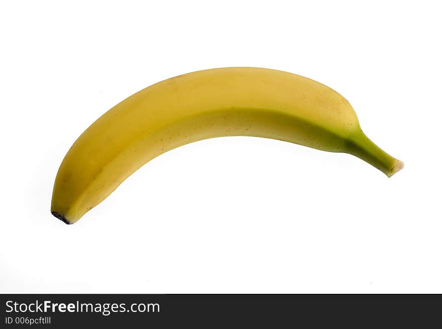 Banana on white background. Banana on white background