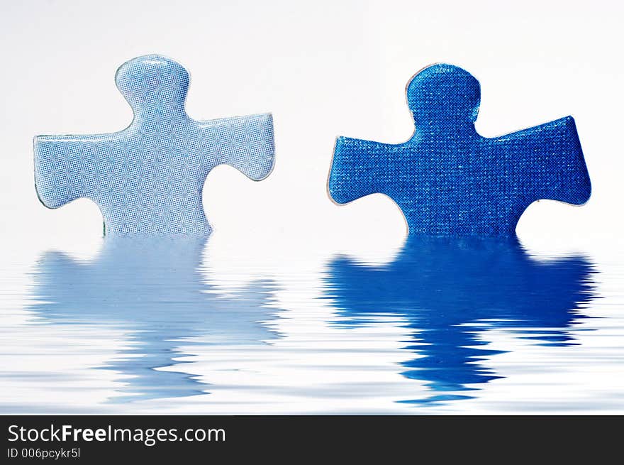 Puzzle in water