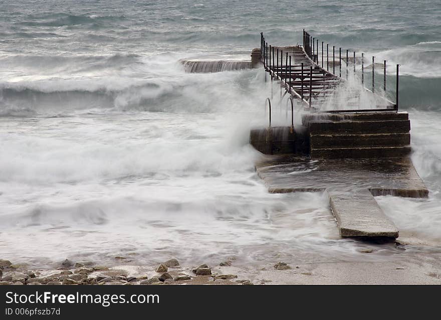 Budva in the winter. Budva in the winter