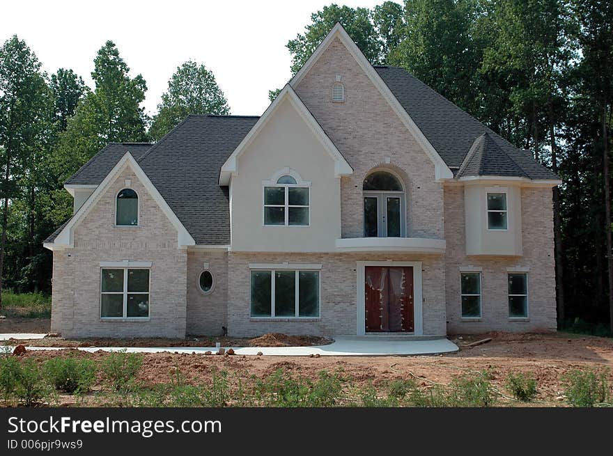 Photographed home construction in Georgia.