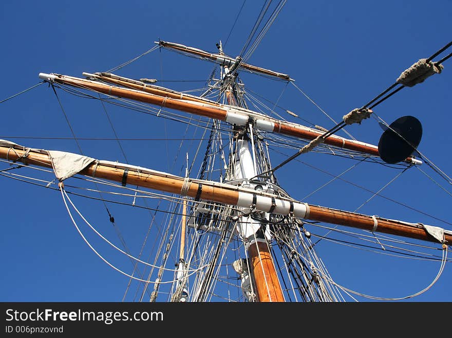 Looking Up Sailing Ship Mast