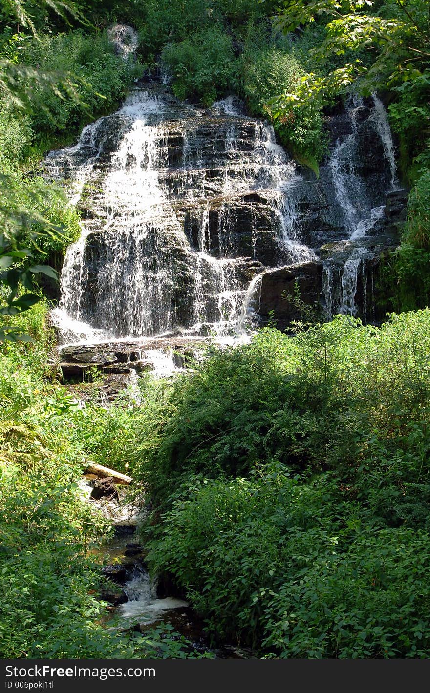 Cascading Slatestone Brook Falls (aka Whitmore Falls), Sunderland, Massachusetts. Cascading Slatestone Brook Falls (aka Whitmore Falls), Sunderland, Massachusetts