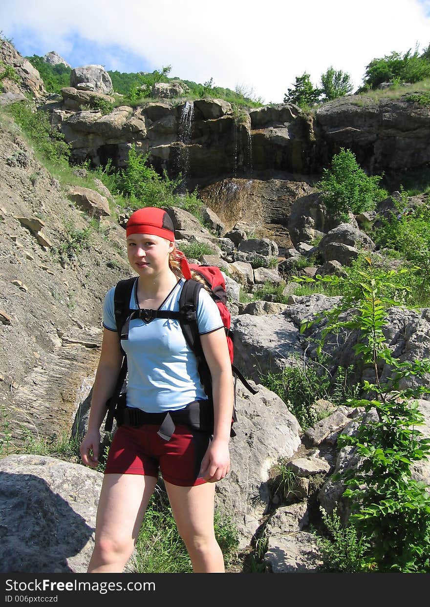 Girl in the canyon