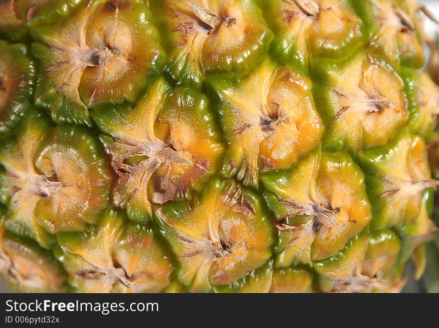 Pineapple on white background