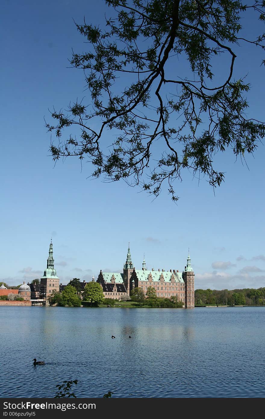 Castle of hilleroed in denmark (overall view). Castle of hilleroed in denmark (overall view)