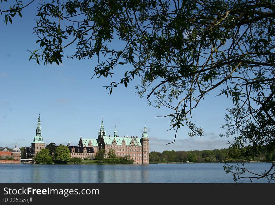 Castle of hilleroed in denmark (overall view). Castle of hilleroed in denmark (overall view)