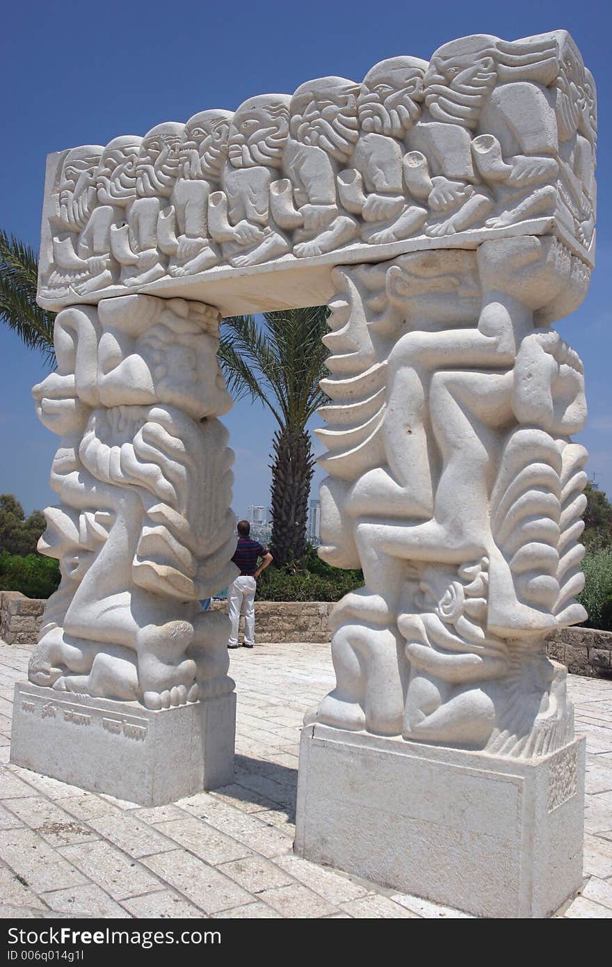 Statue in Jafar south of Tel Aviv city, Israel. Statue in Jafar south of Tel Aviv city, Israel