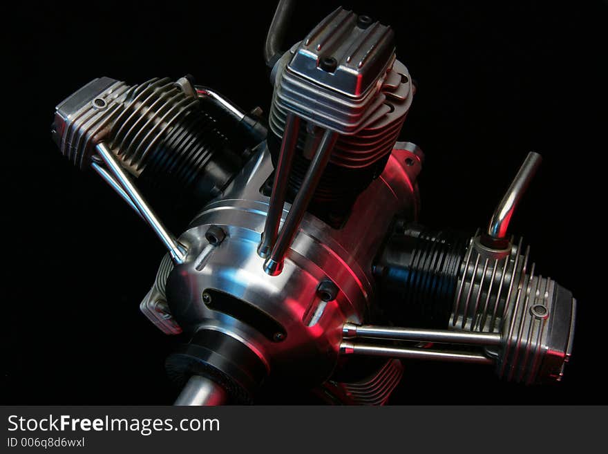 Model aircraft engine