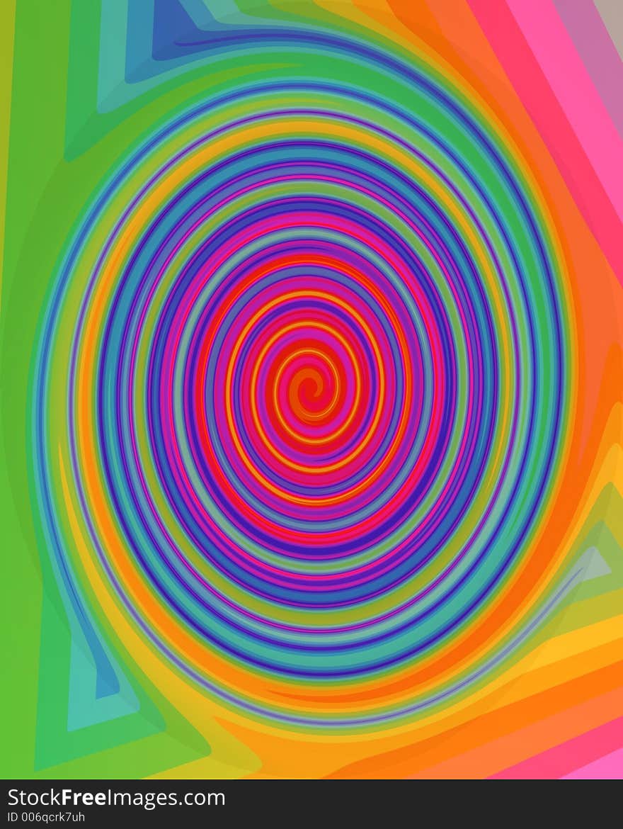 Swirly background containing many colors