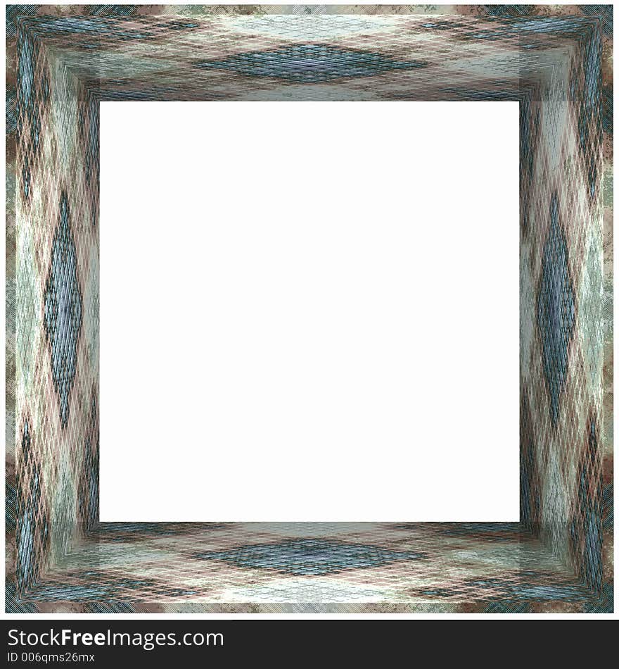 3D Box Frame Metallic Pattern. 3D Box Frame Metallic Pattern