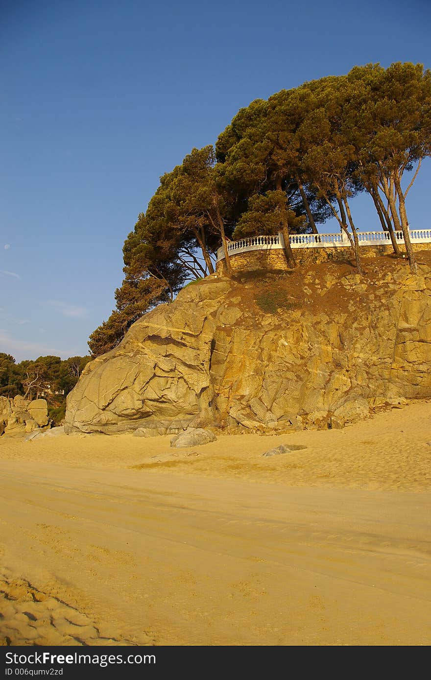 Rocky backyard on the beach. Rocky backyard on the beach.