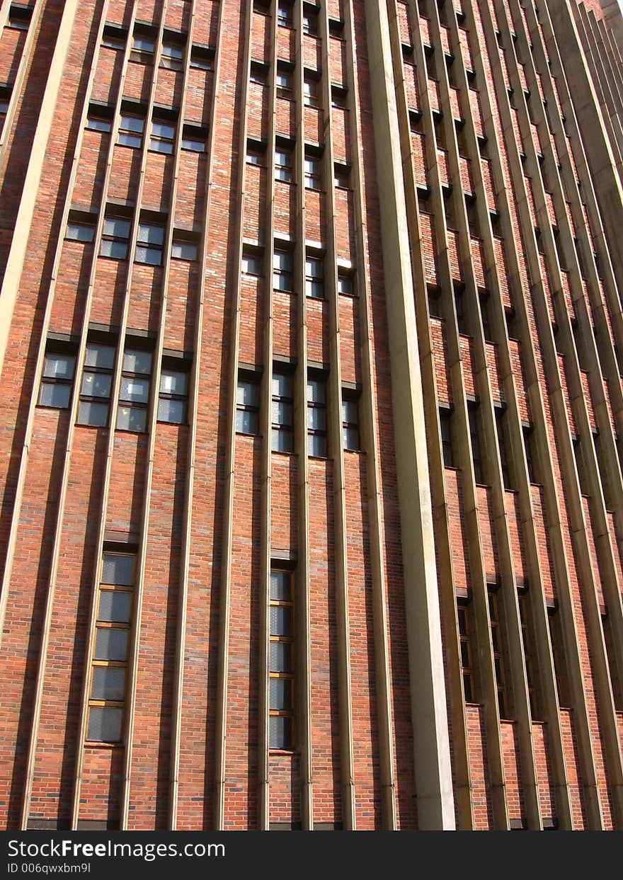 Red bricks high building