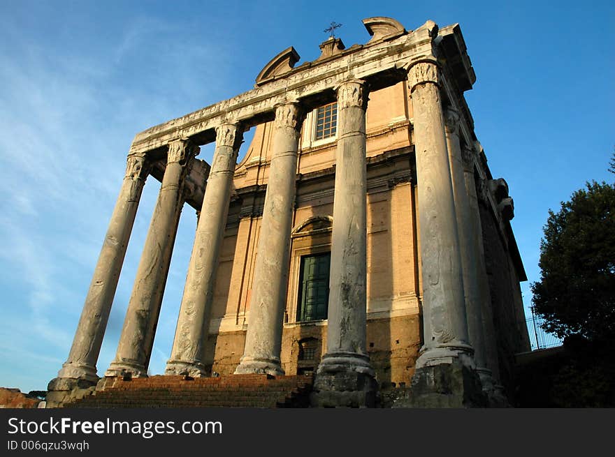 Temple of Antonious and Faustina, Forum Romanum, Rome