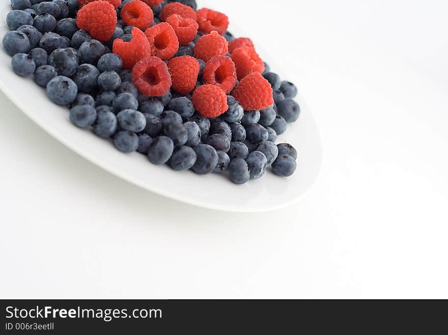 Mixed berries on a plate