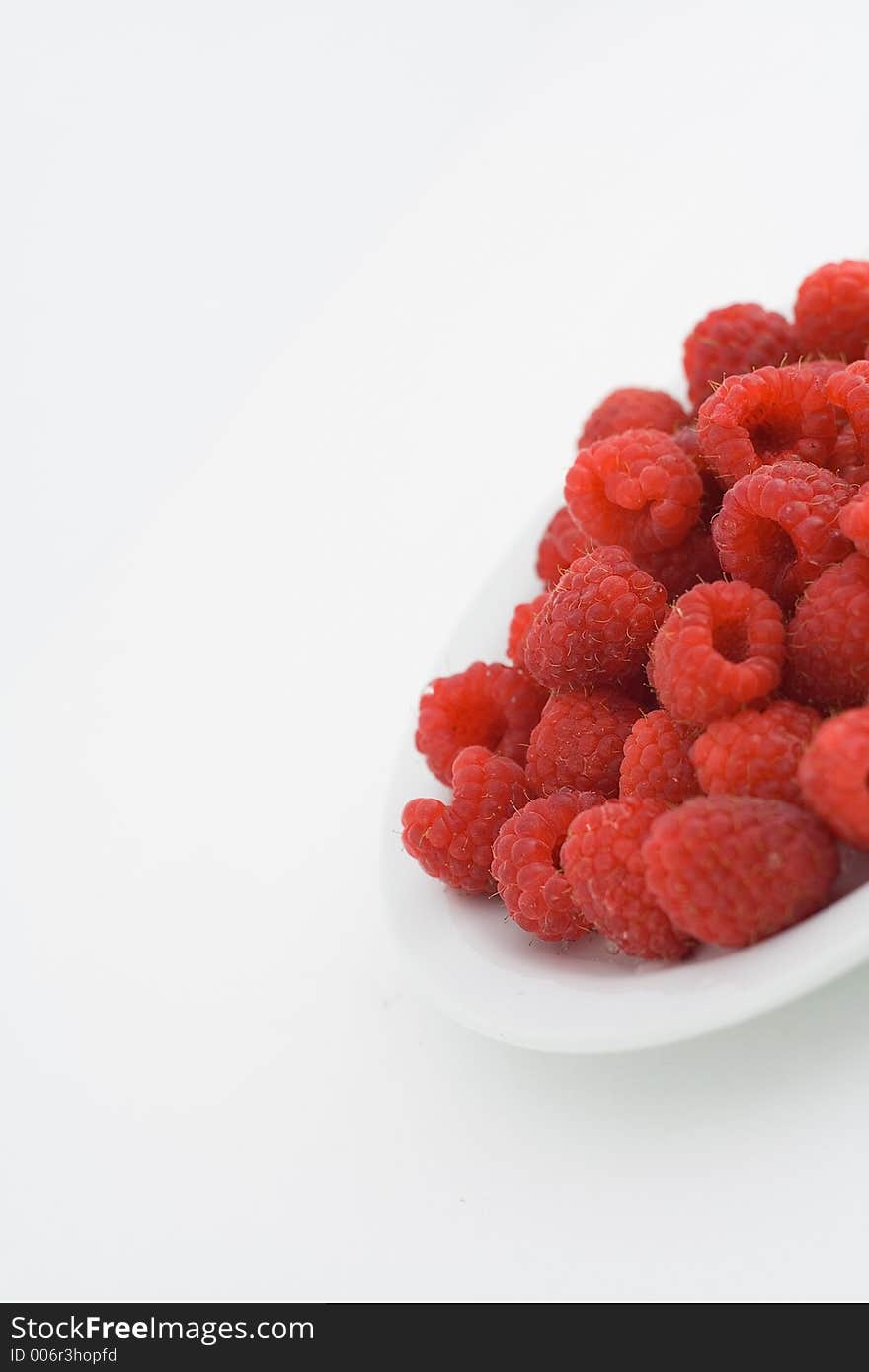 Raspberries on a plate