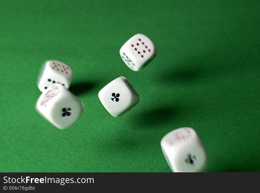 Dices close up. Dices close up