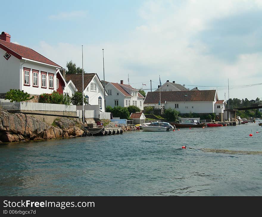 Village by the sea