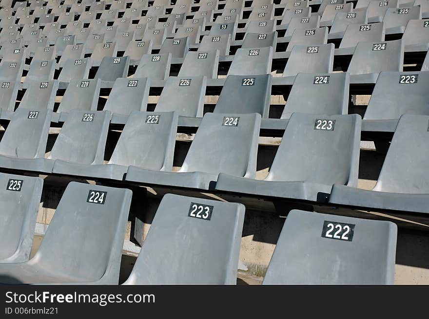 Rows of Chairs.