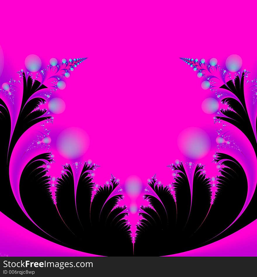 Background Template Of Hot Pink, Black And Purple