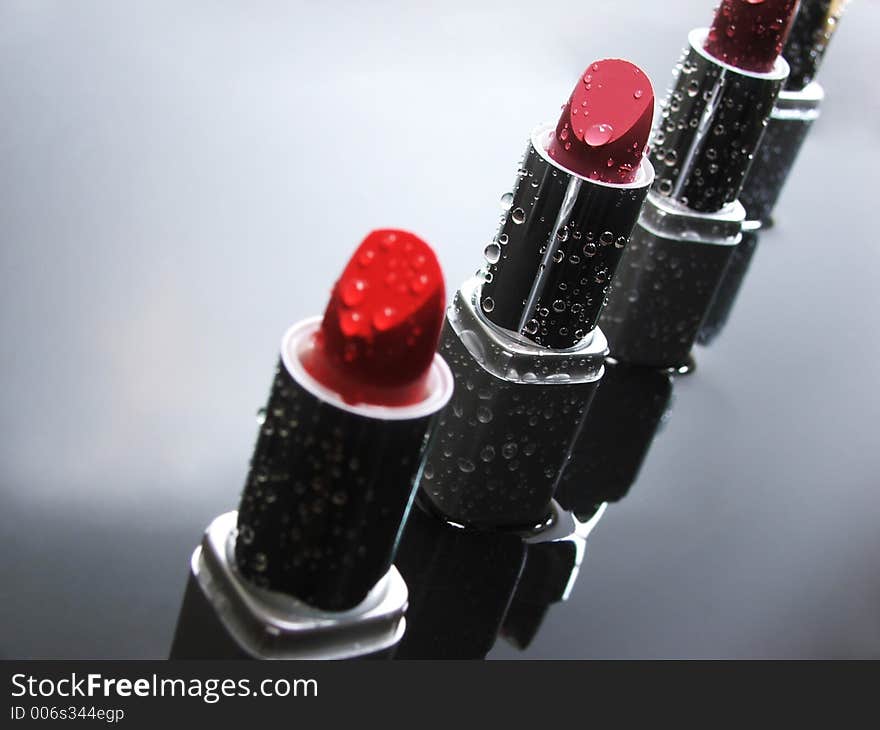 Wet lipsticks. Wet lipsticks