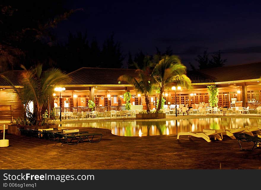 Swimpool at Night