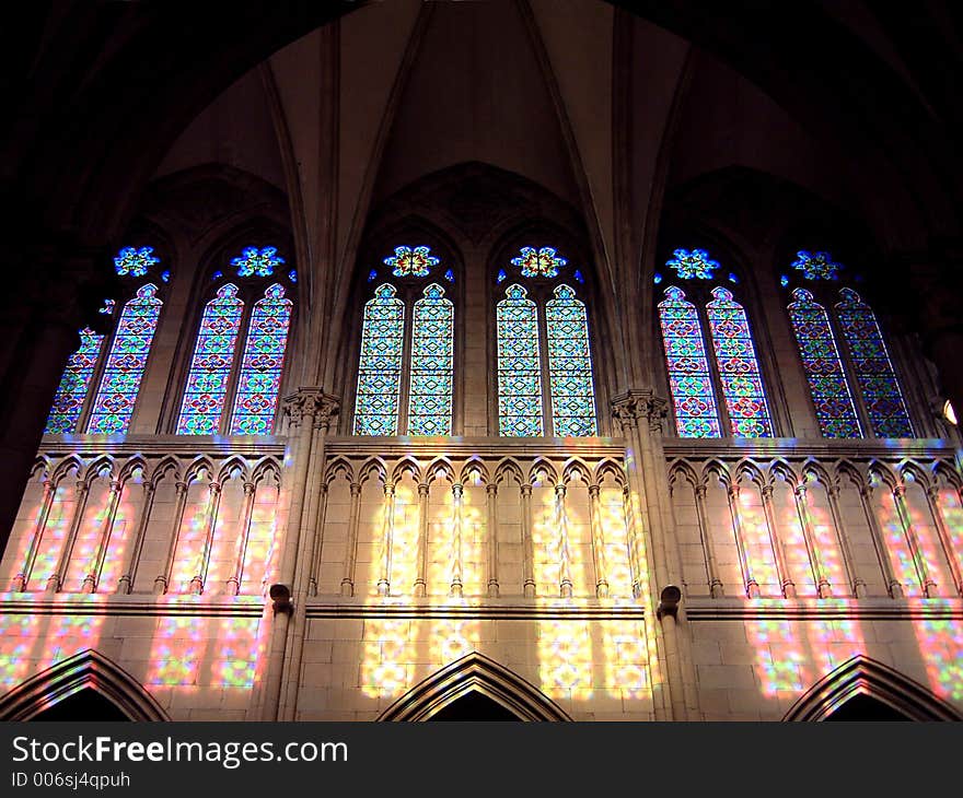 Stained-glass Windows At San Sebastian