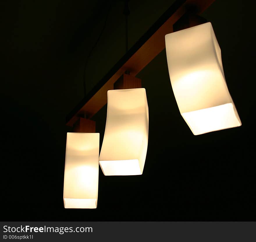 Three lamps