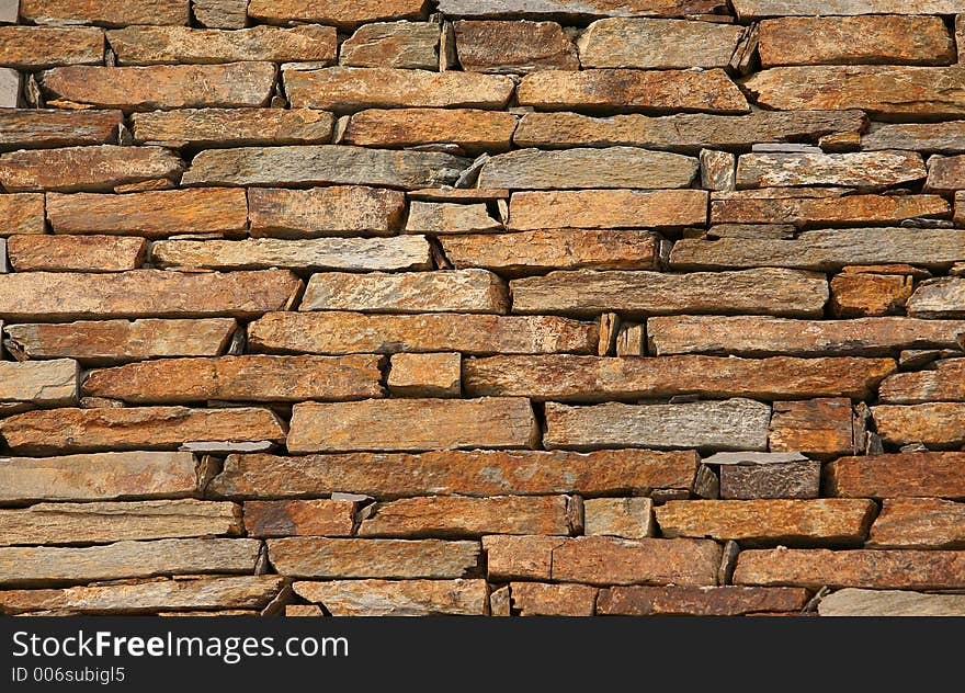 Wall of bricks