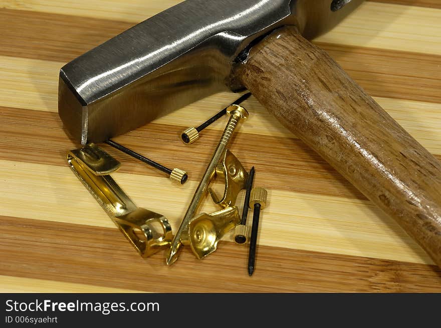 Tack Hammer and Picture Frame Hardware