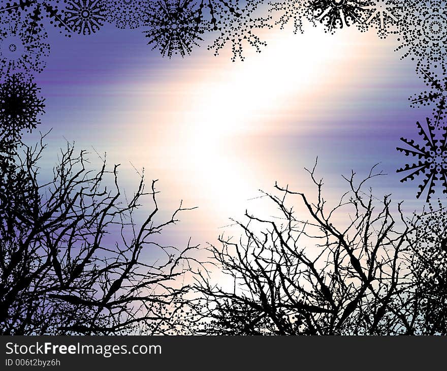 Winter style background. Winter style background