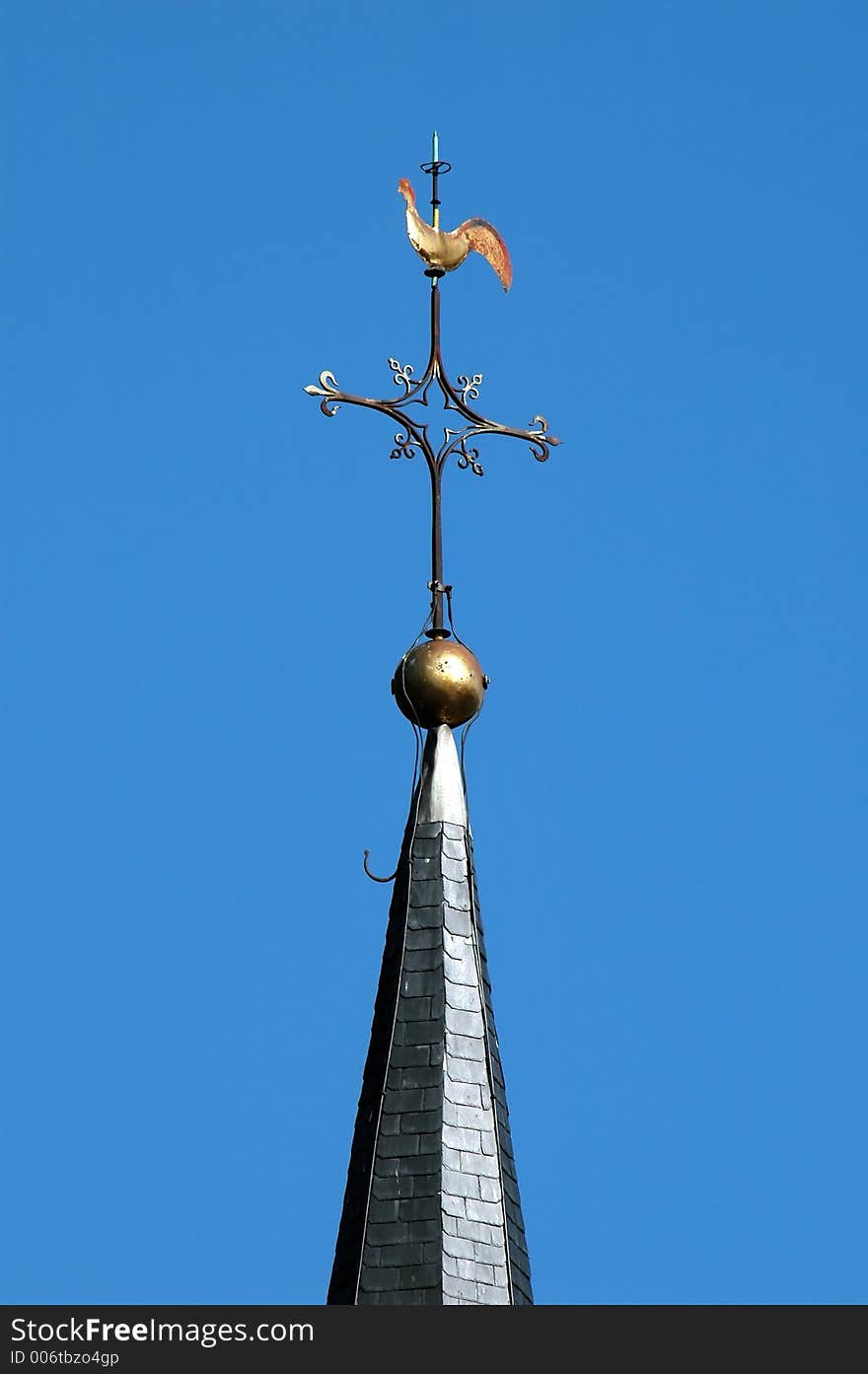 Weathercock on top of church