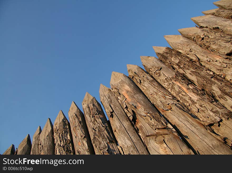 Wood palisade