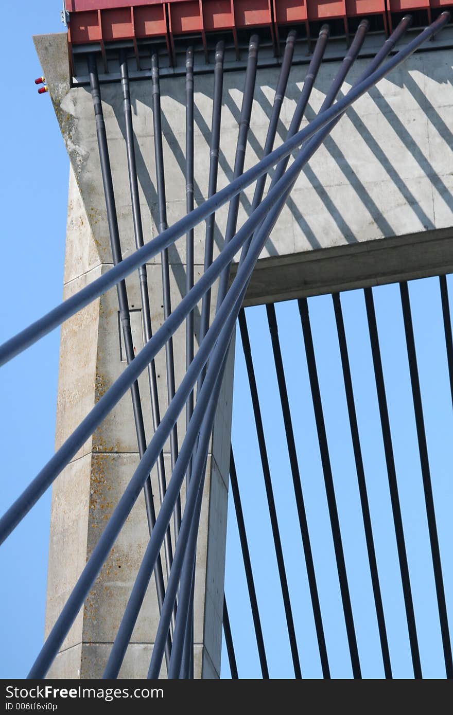 Detail Of A Hanging Bridge