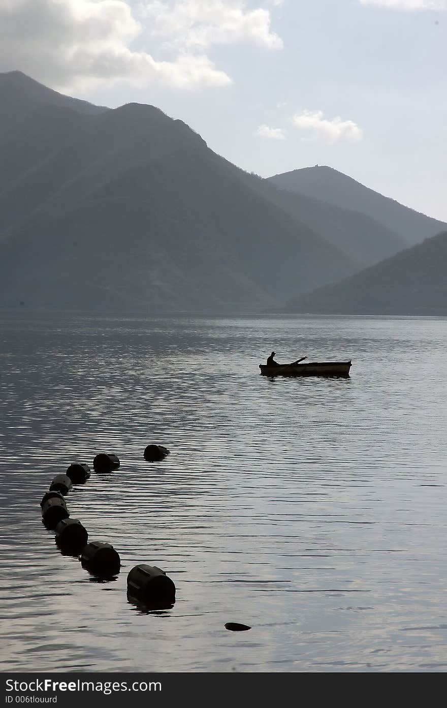 Boat at the sea, morinj montenegro. Boat at the sea, morinj montenegro