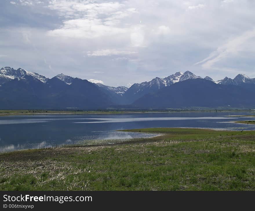 Wetland with Mountains