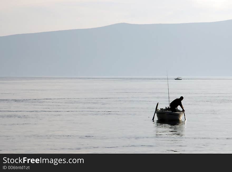 Boat at the sea, tivat montenegro. Boat at the sea, tivat montenegro