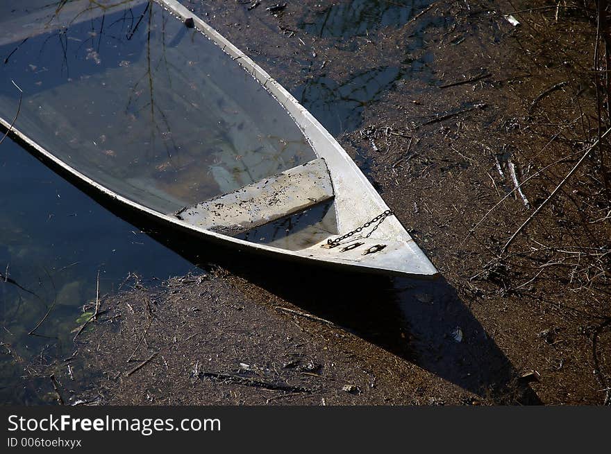 Boat at the sea, skadarsko jezero. Boat at the sea, skadarsko jezero