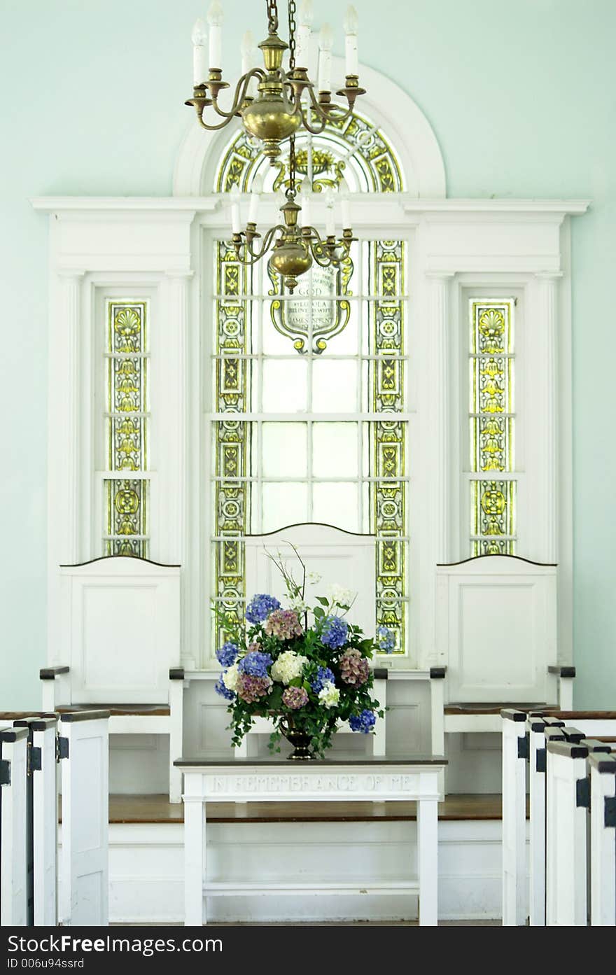 The interior of s historic southern church. The interior of s historic southern church