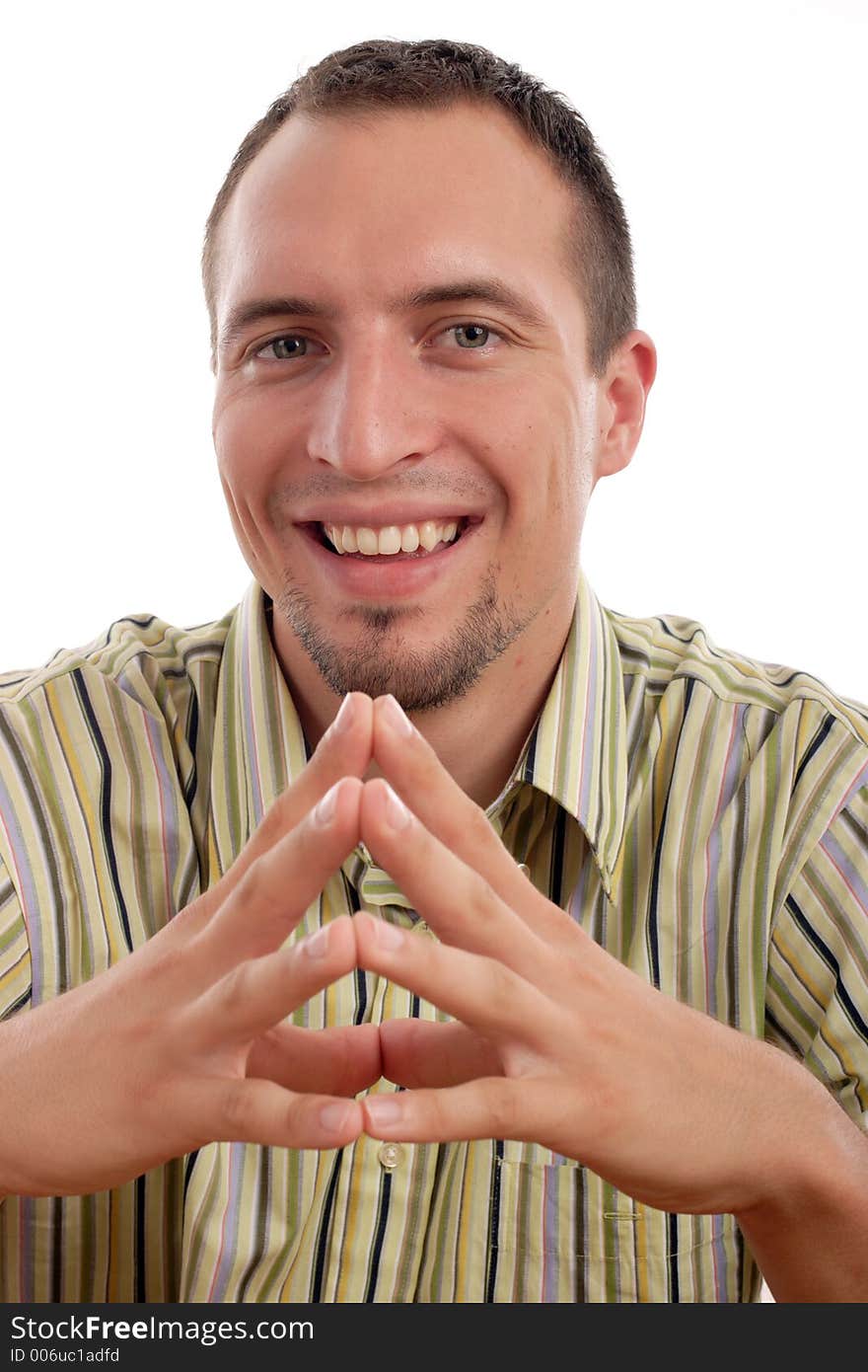 Portrait of a smiling young man. Portrait of a smiling young man