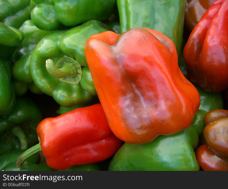 Bell Peppers at Market