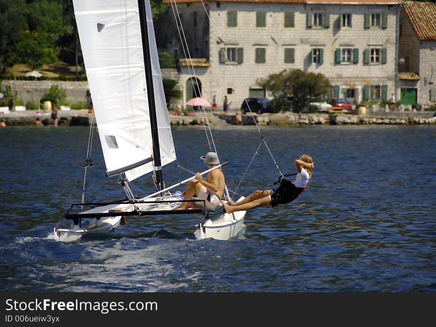 Regata in kotor bay, in montenegro. Regata in kotor bay, in montenegro