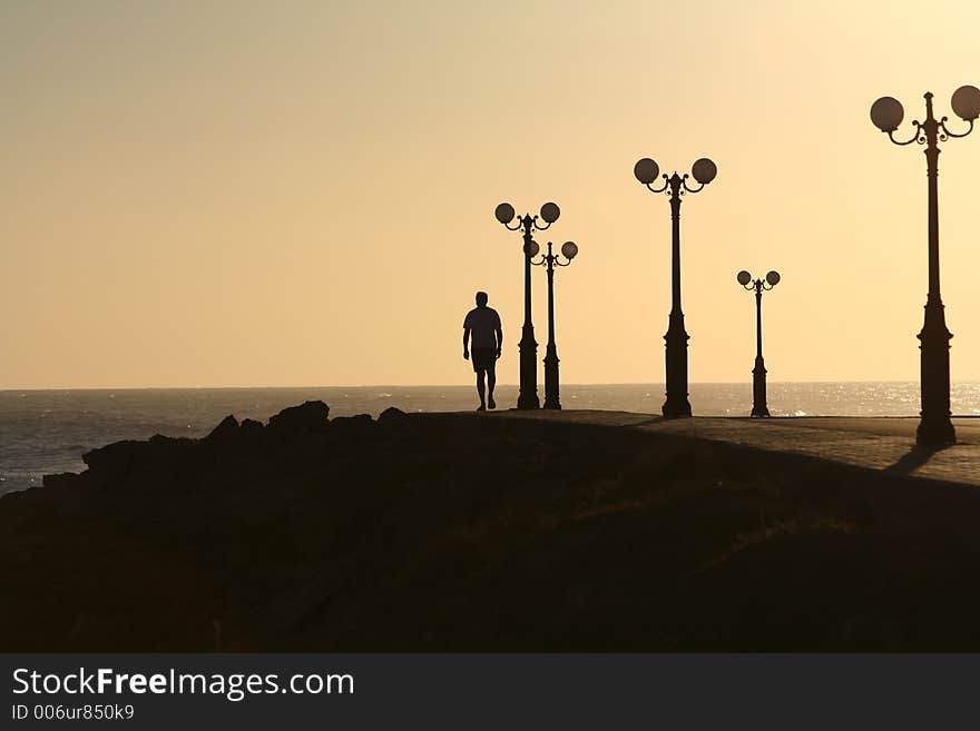 Walking on a sun strip