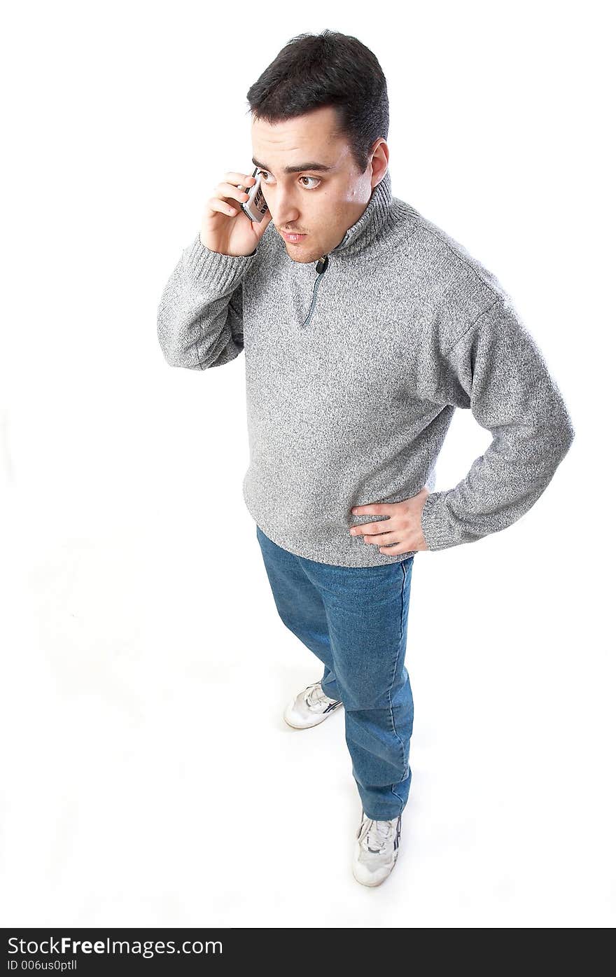 Man Speaking On The Phone