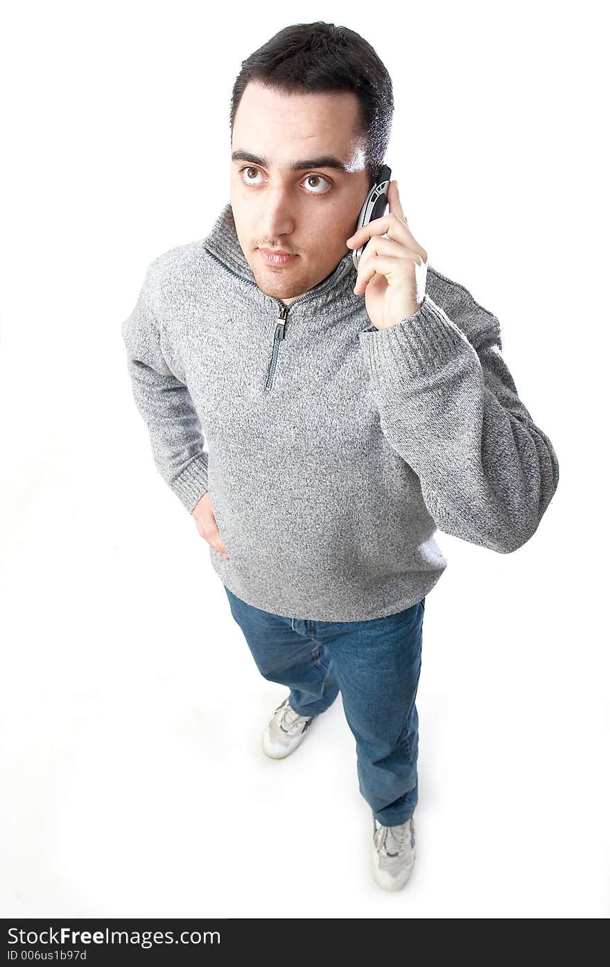 Man speaking on the phone