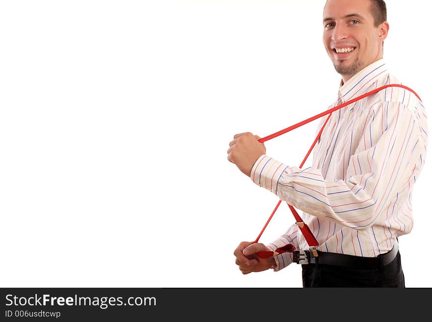 Young businessman portrait. Young businessman portrait